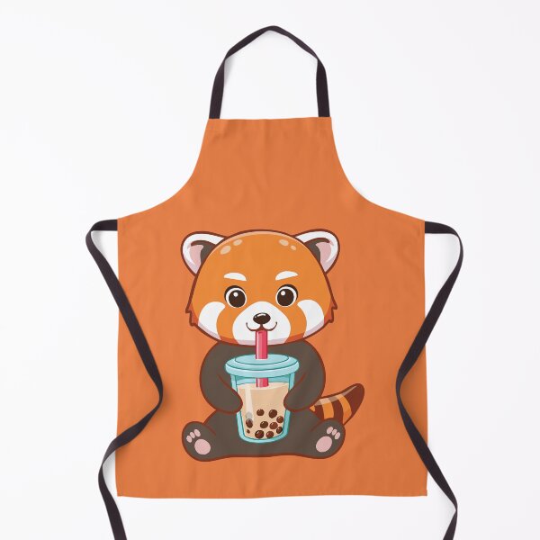 Item preview, Red Panda Boba Tea Lover | Cute Bubble Tea Animal Art | Kawaii Drink Design designed and sold by KAYJAY DESIGNS.