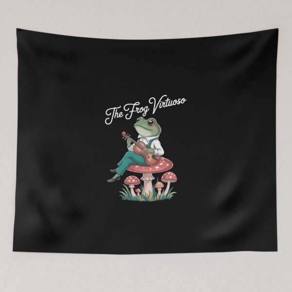 Item preview, Frog Playing Banjo on a Mushroom designed and sold by KarstenNoanra.
