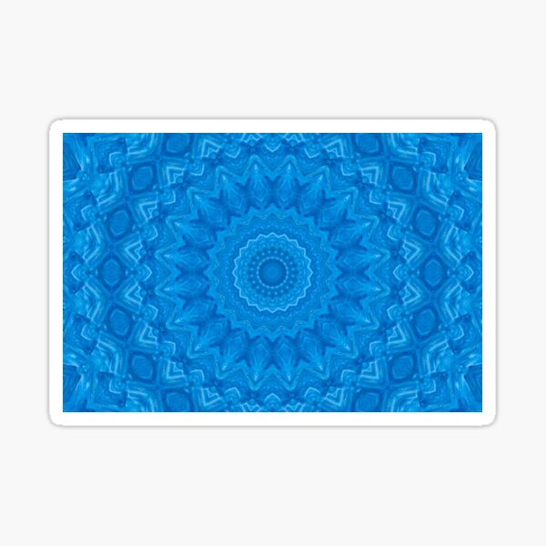 Item preview, Schöne blaue Pinselstriche - kaleidoskopisches Muster designed and sold by SCArtAndGames.