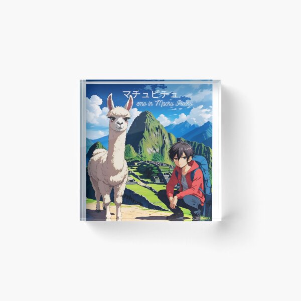 Item preview, Fun trip, emo anime backpacking in Machu Picchu designed and sold by Emo-World-Tour.