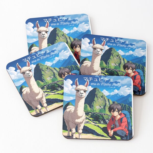 Item preview, Fun trip, emo anime backpacking in Machu Picchu designed and sold by Emo-World-Tour.