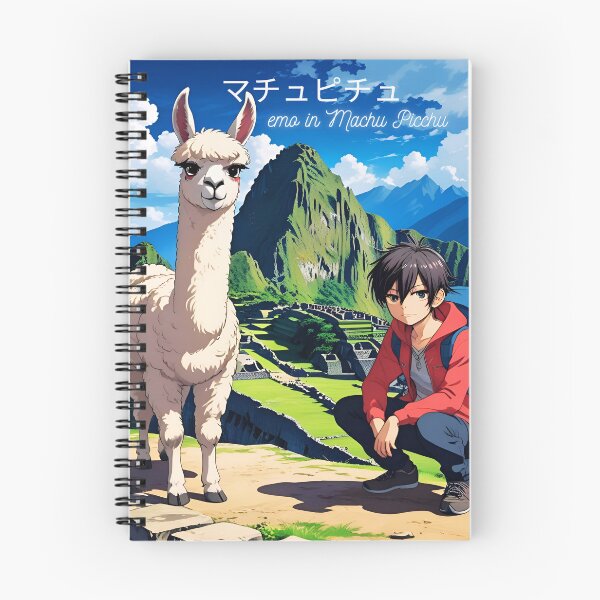 Item preview, Fun trip, emo anime backpacking in Machu Picchu designed and sold by Emo-World-Tour.