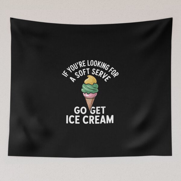 Item preview, Funny Pickleball Pun Wrinkled Hippie Looking For Soft Serve Go Get Ice Cream designed and sold by KarstenNoanra.