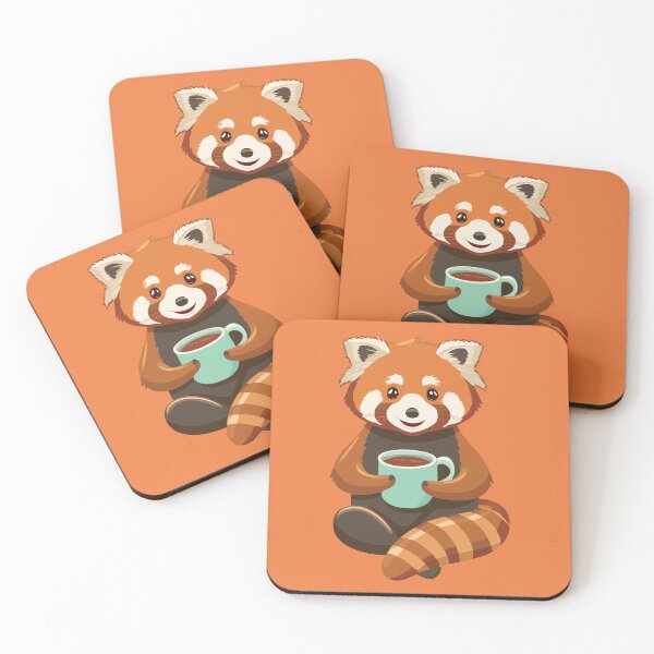 Item preview, Red Panda Coffee Lover | Cute Animal With Mug | Cozy Beverage Art designed and sold by KAYJAY DESIGNS.