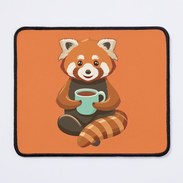 Item preview, Red Panda Coffee Lover | Cute Animal With Mug | Cozy Beverage Art designed and sold by KAYJAY DESIGNS.