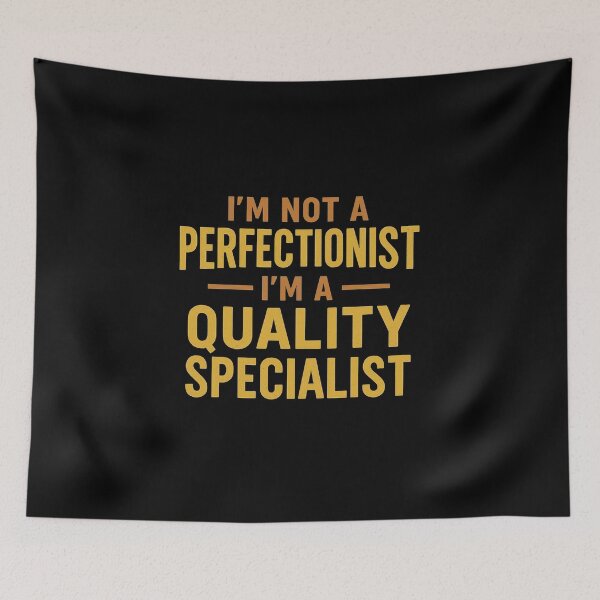 Item preview, I’m Not a Perfectionist, I’m a Quality Specialist - Funny Retro Work Quote T-Shirt designed and sold by Work Life Tees.