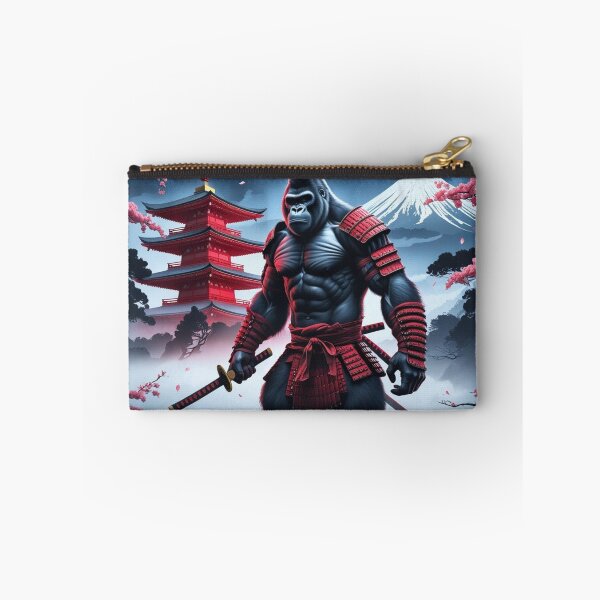 Item preview, A powerful gorilla warrior dressed as a samurai,Chureito Pagoda designed and sold by Still Ronin Art .