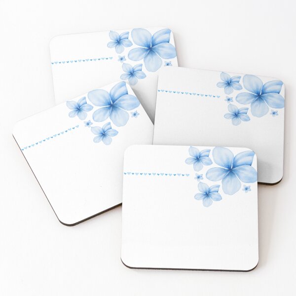 Item preview, Bright Blue Floral Border designed and sold by Charming-Canvas.