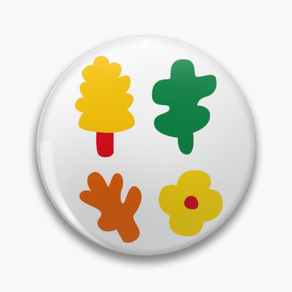 Item preview, Retro Nature Sticker Pack – Cute Tree, Leaf & Flower Icons designed and sold by cpop-studio.