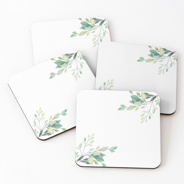 Item preview, Light Green Foliage Corners designed and sold by Charming-Canvas.