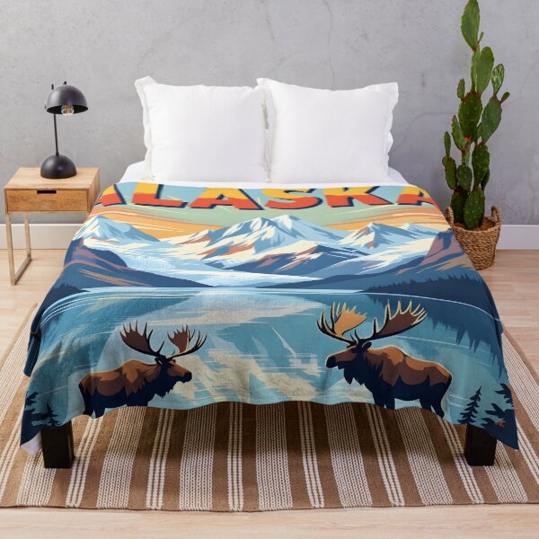 Item preview, Alaska: Vintage Wilderness Travel Poster designed and sold by LSVart.