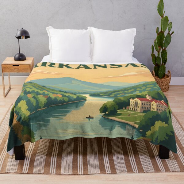 Item preview, Arkansas Vintage-Style Painterly Travel Poster designed and sold by LSVart.