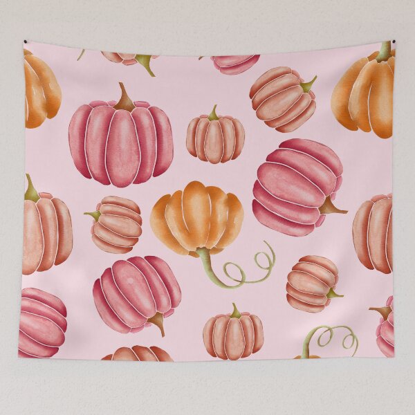 Item preview, pumpkins on rose background design sticker designed and sold by anandsiva2703.