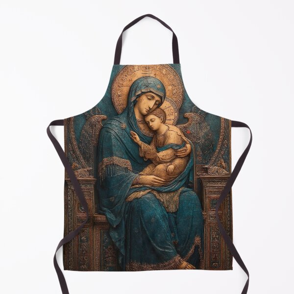 Item preview, Theotokos Hodegetria with Archangelic 01 designed and sold by Maha Karuna.