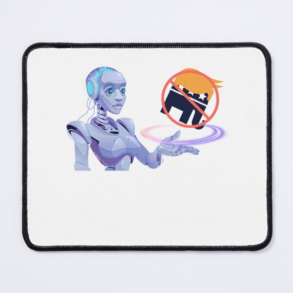 Item preview, America Party funny robot graphic designed and sold by Lady-Frost.