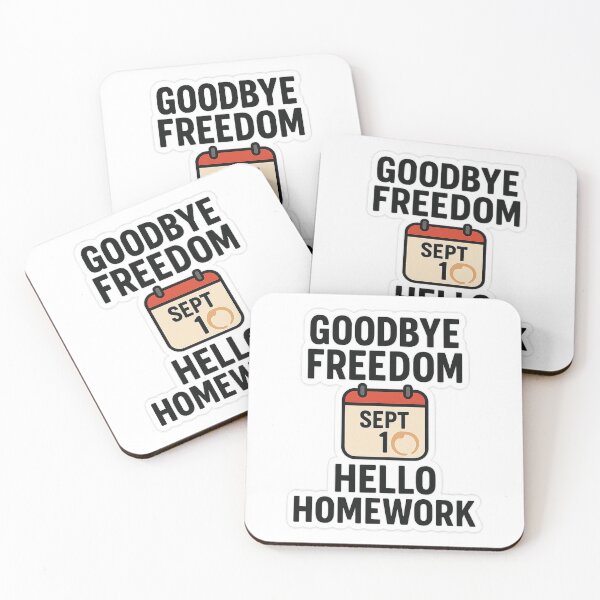 Item preview, Goodbye Freedom Hello Homework – Funny Back to School Teacher Design designed and sold by B-M-Store.