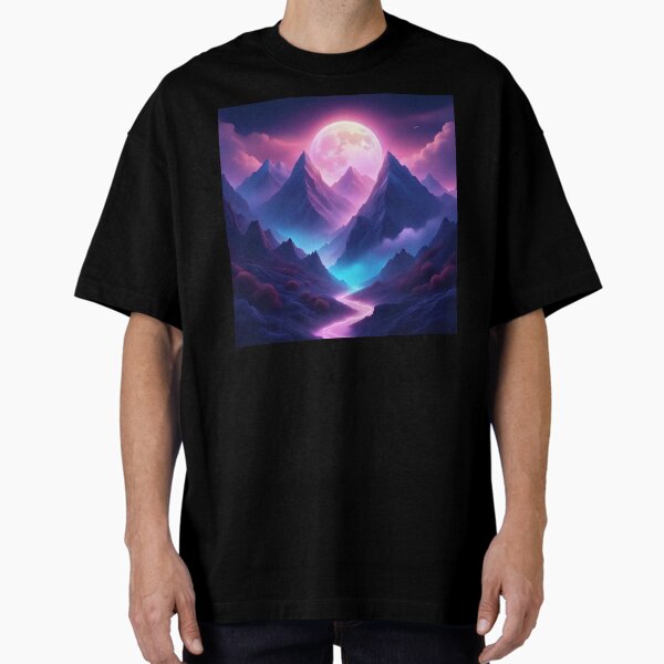 Item preview, Moonrise over mountains designed and sold by Stylesjune-Shop.