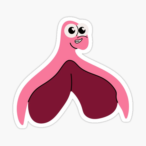 Item preview, Cartoon Clitoris Anatomy with Face in Feminism Empowerment Style. designed and sold by Innamalinka.