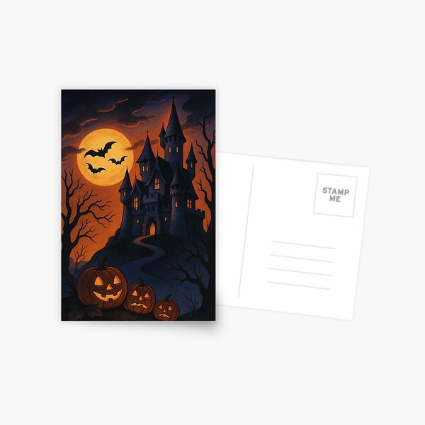 Item preview, Retro Halloween Spooky Castle designed and sold by Eleanora193.