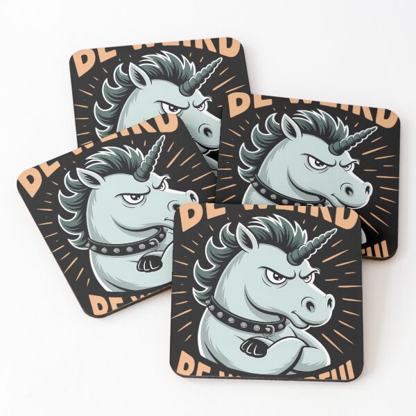 Artikelvorschau, Gothicorn Sei seltsam Sei wunderbar Mürrisches Einhorn entworfen und verkauft von Sea4Adventures.