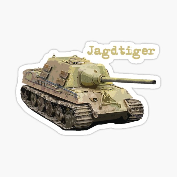 Vista previa del artículo con la obra «Destructor de tanques alemán Jagdtiger de la Segunda Guerra Mundial», diseñado y vendido por Militarium.