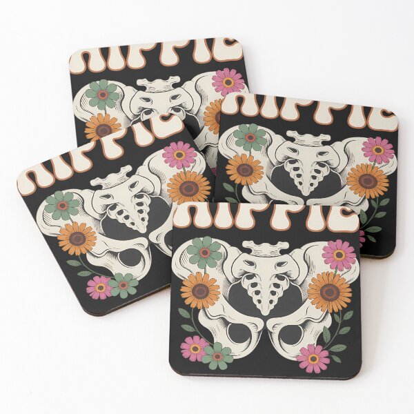 Item preview, Hippie Bionic Hip Club Flowers Funny Hip Replacement Surgery designed and sold by Sea4Adventures.
