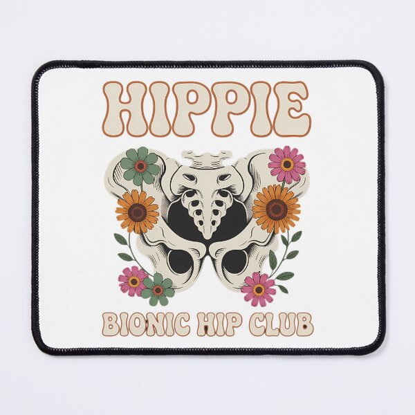 Item preview, Hippie Bionic Hip Club Flowers Funny Hip Replacement Surgery designed and sold by Sea4Adventures.