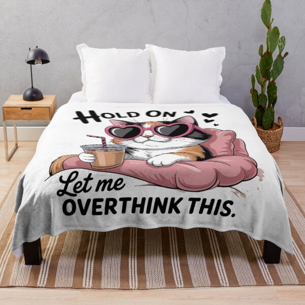 Item preview, Hold On Let me Overthink This Cat designed and sold by Sea4Adventures.