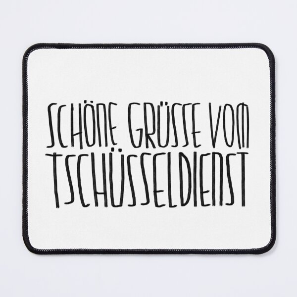 Item preview, Funny goodbye, best regards from the Tschüssel service designed and sold by badlydrawnbabe.
