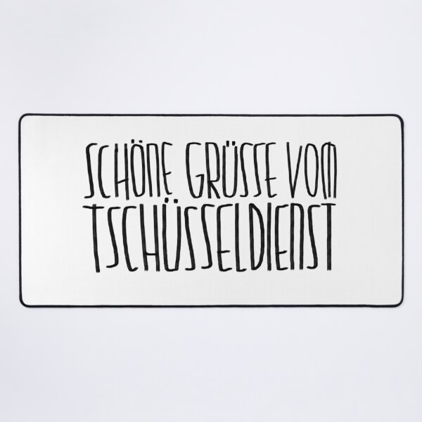 Item preview, Funny goodbye, best regards from the Tschüssel service designed and sold by badlydrawnbabe.