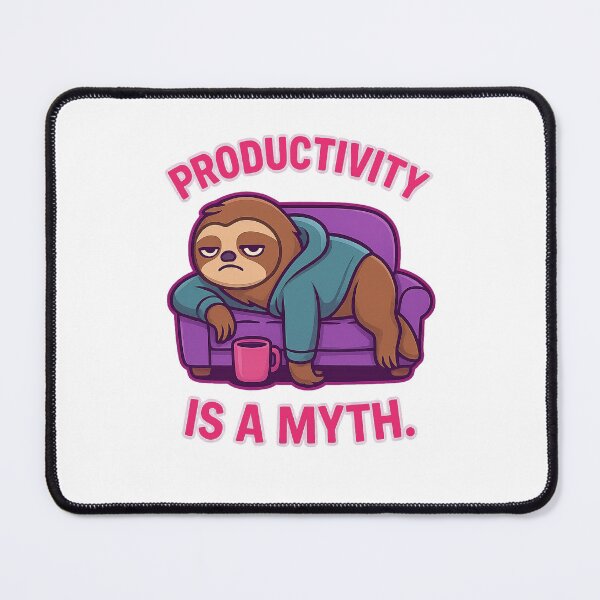 Item preview, Productivity Is a Myth – Funny Sloth with Attitude Cartoon Design designed and sold by Domci.