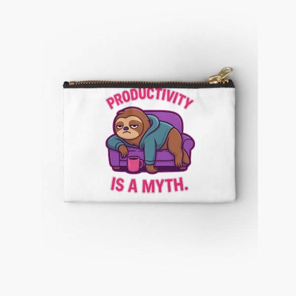 Item preview, Productivity Is a Myth – Funny Sloth with Attitude Cartoon Design designed and sold by Domci.