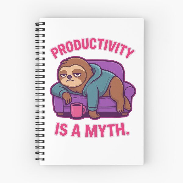 Item preview, Productivity Is a Myth – Funny Sloth with Attitude Cartoon Design designed and sold by Domci.