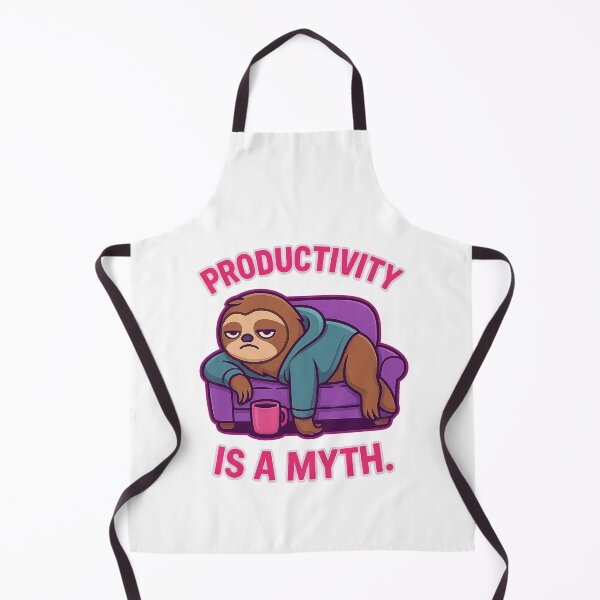 Item preview, Productivity Is a Myth – Funny Sloth with Attitude Cartoon Design designed and sold by Domci.