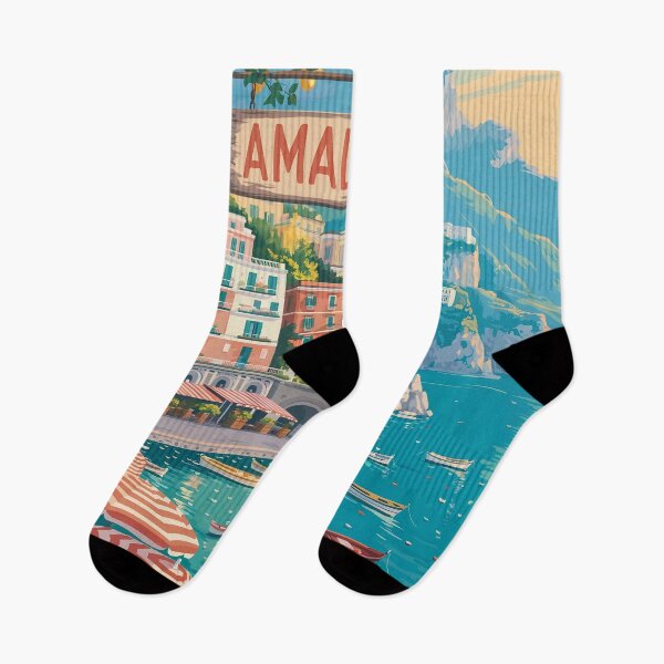 Item preview, Vintage Amalfi Coast Painting designed and sold by Tamas Das.
