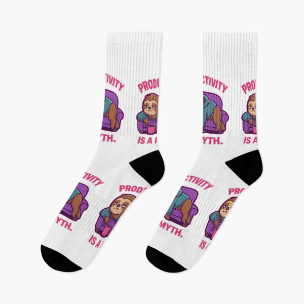 Item preview, Productivity Is a Myth – Funny Sloth with Attitude Cartoon Design designed and sold by Domci.