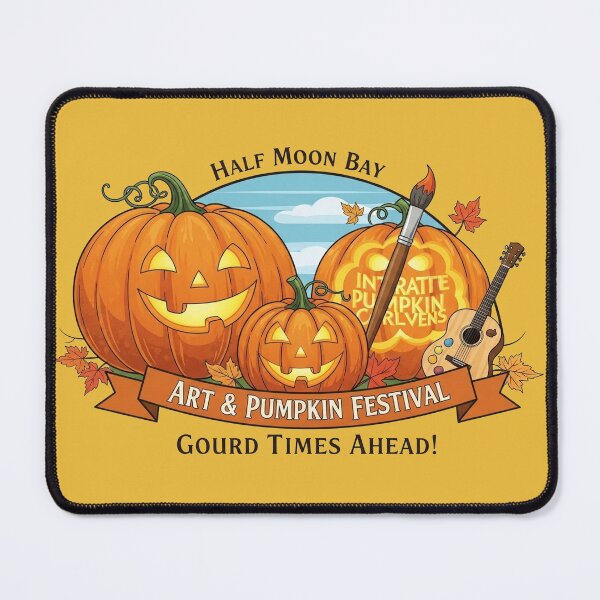 Item preview, Pumpkin Paradise at Half Moon Bay designed and sold by communedesigns.