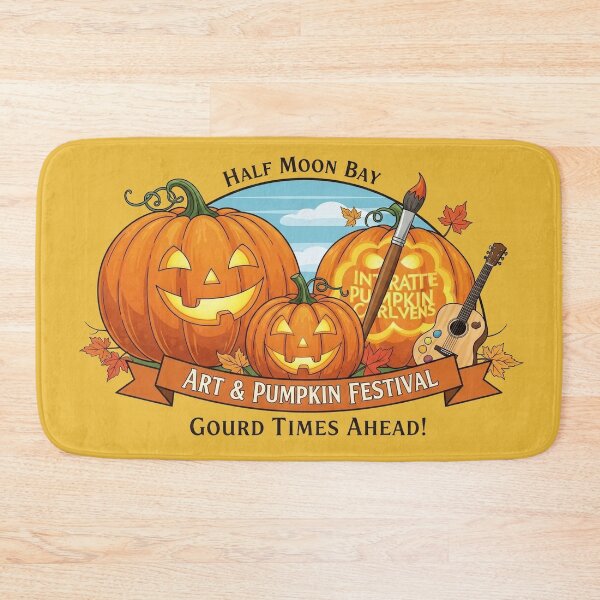 Item preview, Pumpkin Paradise at Half Moon Bay designed and sold by communedesigns.