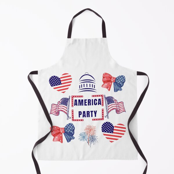 Item preview, America party heart, bow, flag, couquette designed and sold by Lady-Frost.