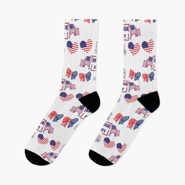 Item preview, America party heart, bow, flag, couquette designed and sold by Lady-Frost.