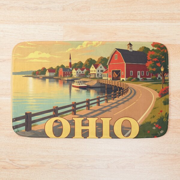 Item preview, Ohio: Vintage-Style Painterly Travel Poster designed and sold by LSVart.