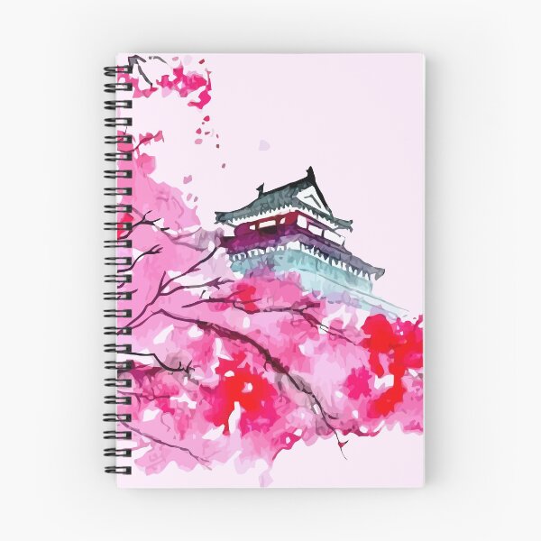 Item preview, Templo japonés y rosa del ciruelo designed and sold by orinemaster.