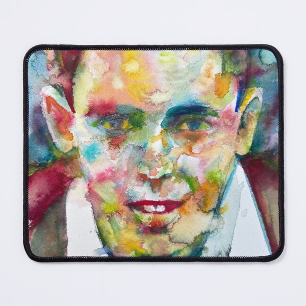 Item preview, THOMAS PYNCHON watercolor portrait designed and sold by lautir.