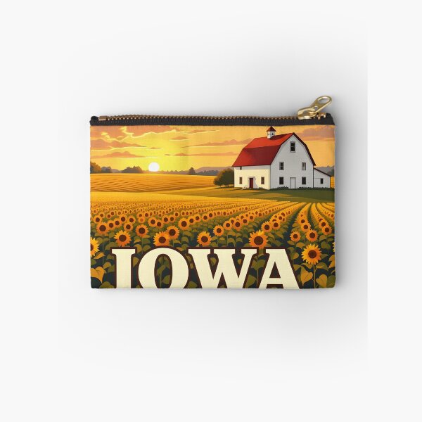 Item preview, Iowa: Vintage Painterly Travel Poster designed and sold by LSVart.