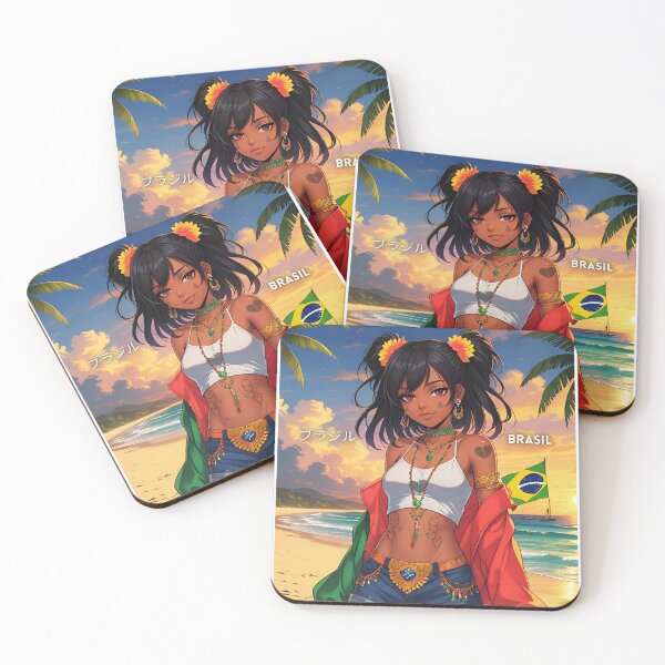 Item preview, Pretty emo anime girl traveling through Brazil designed and sold by Emo-World-Tour.