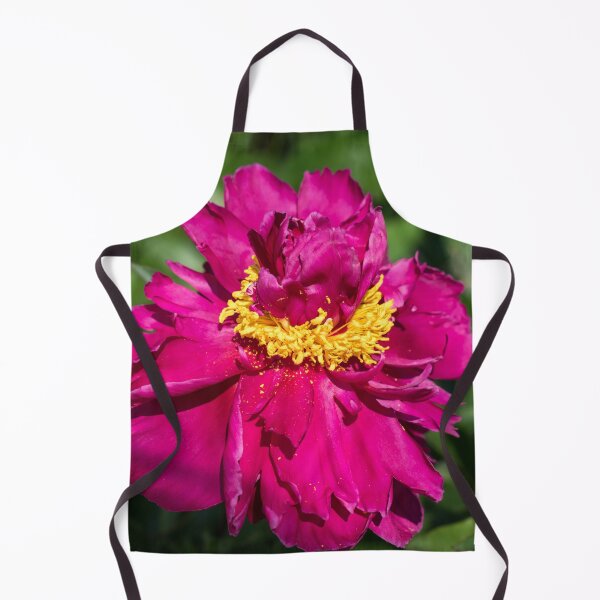 Item preview, Rich Carmine Peony Bloom with a Golden Crown designed and sold by Georgia Mizuleva.