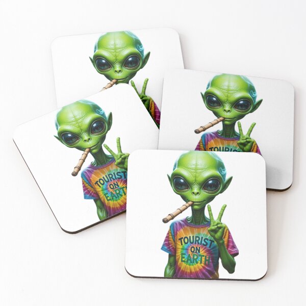 Item preview, I’m Just a Tourist on Earth – Funny Alien Existential Meme designed and sold by Italy-Shop.