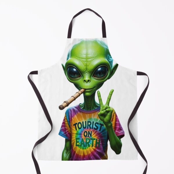 Item preview, I’m Just a Tourist on Earth – Funny Alien Existential Meme designed and sold by Italy-Shop.