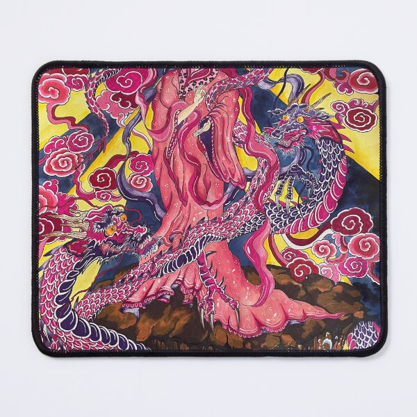 Item preview, Ukiyoe woman x Japanese dragon designed and sold by deadpeacock_art.