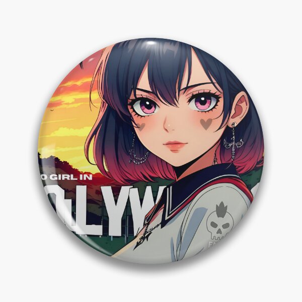 Item preview, Emo anime girl Traveler: Discovering the Magic of Hollywood designed and sold by Emo-World-Tour.